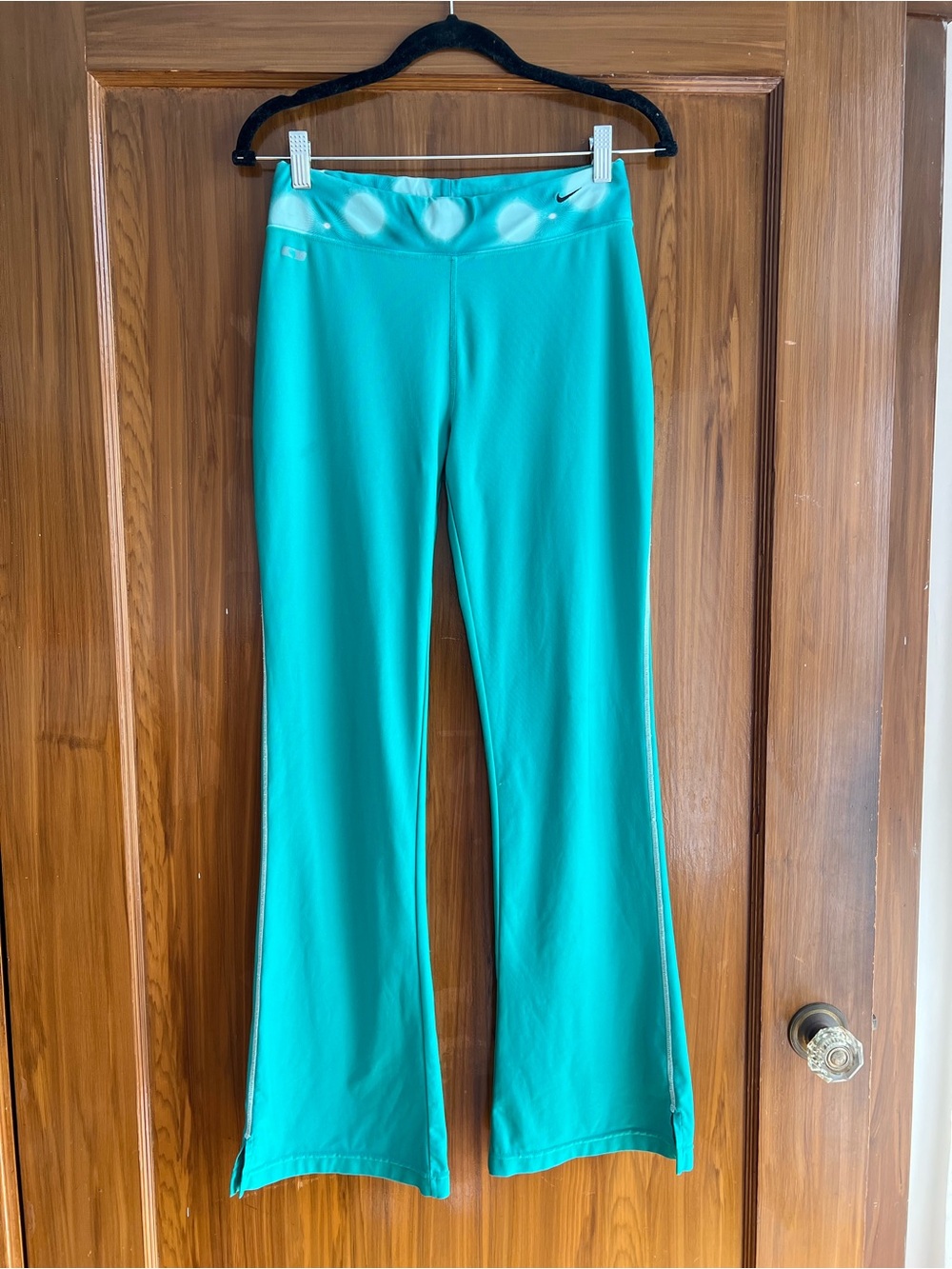 Nike Kids Aqua Teal Flared Leggings